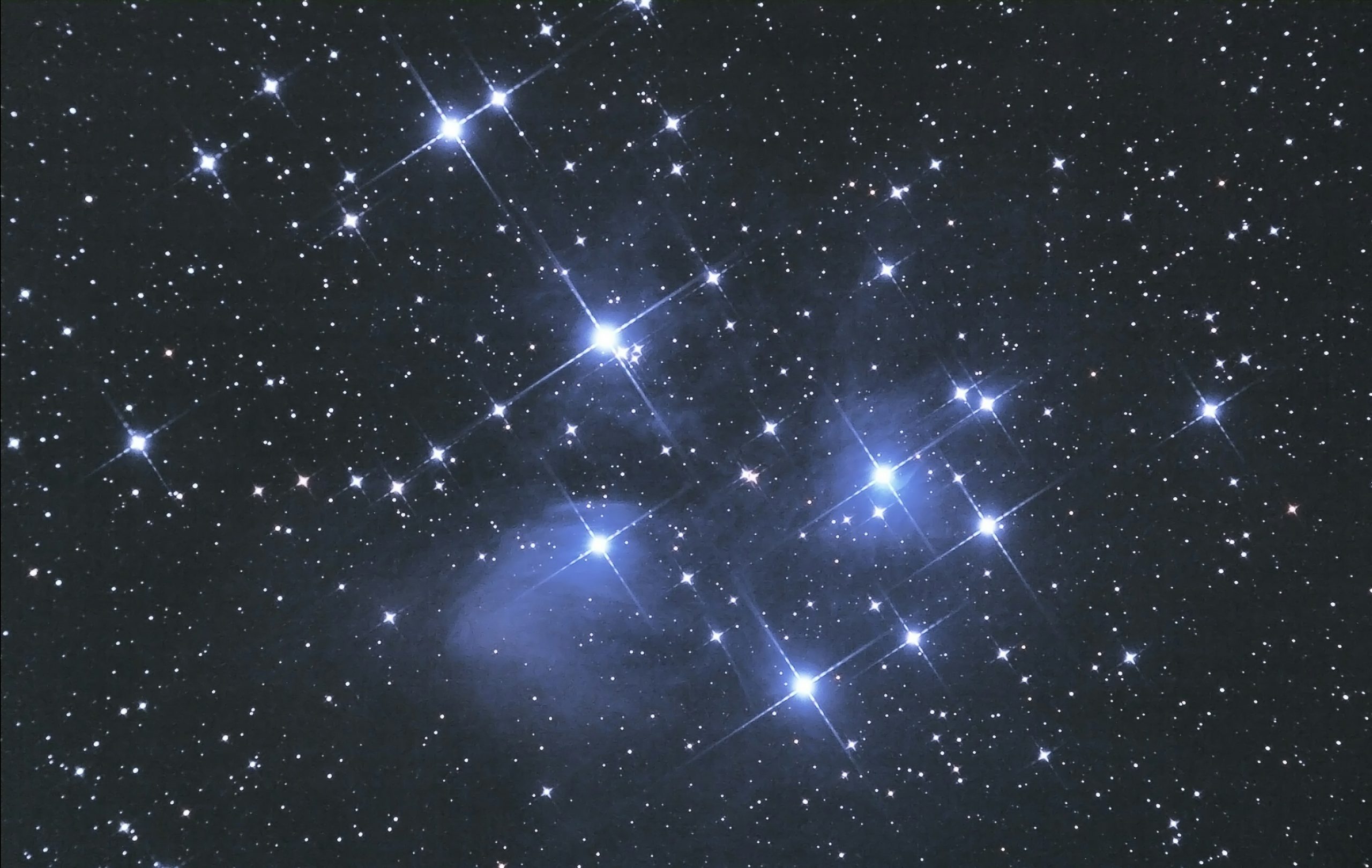 Image of bright stars at night